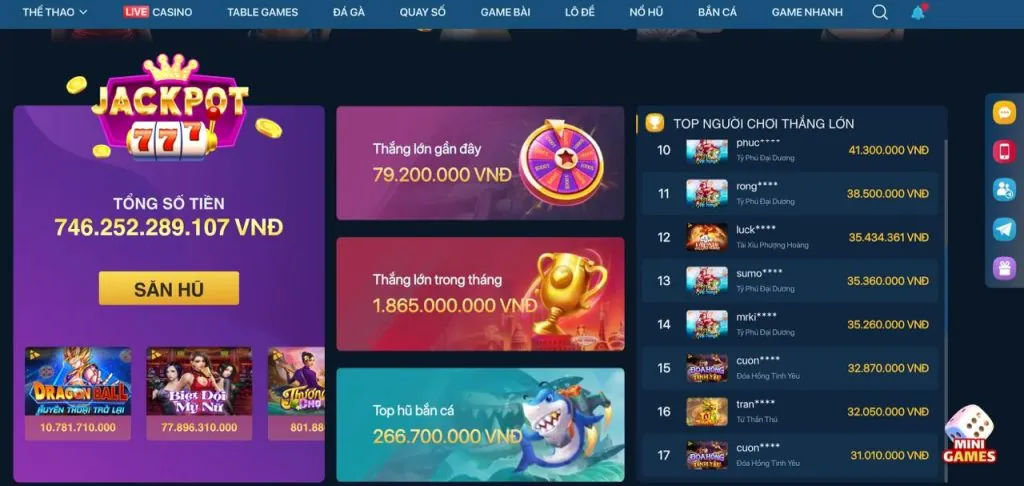 Hoàn trả cao cấp to888 nổ hũ