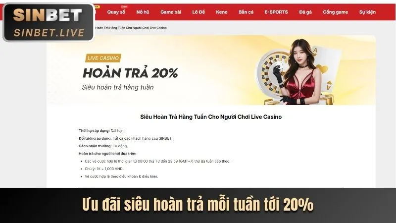 Thưởng nạp tiền hàng ngày và hàng tuần